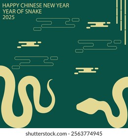 YEAR OF SNAKE, CHINESE NEW YEAR 2025 VECTOR DESIGN