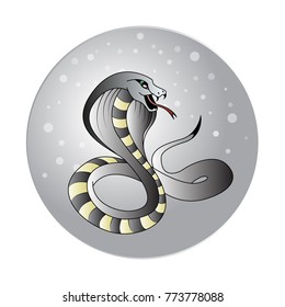 Year of the Snake, Chinese Zodiac, vector illustration