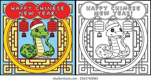 Year of the Snake Happy Chinese New Year 