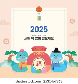  The Year of the Snake, a Korean Lunar New Year Korean Translation: Happy New Year