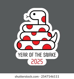 Year Of The Snake Sticker 2025
