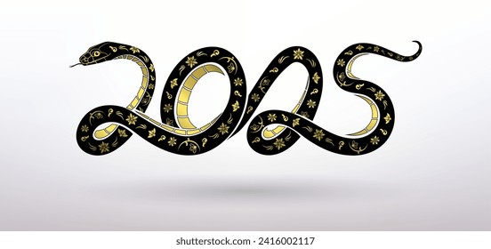 year of the snake symbol on a light background