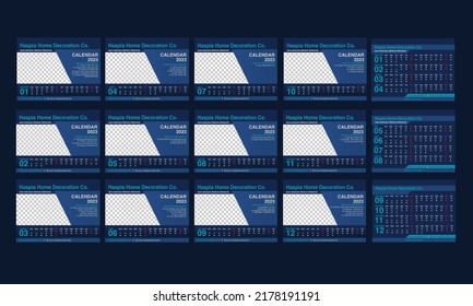 A year table calendar for company business promotions 