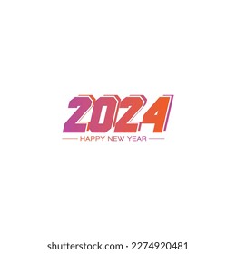 Year Text Design, Modern, Perfect For Website, Annual Report, Poster, Editorial, Invitation Card, Banner etc. Scalable and Editable Colour. Vector.