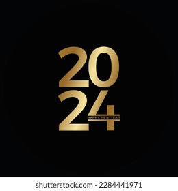 Diseño de texto de año, moderno, perfecto para sitio web, informe anual, afiche, editorial, tarjeta de invitación, pancarta, etc. Color escalable y editable. Vector.