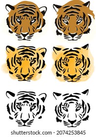 The year of tiger vector chinese new