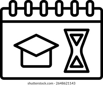 Año Línea de Vector Icon Design