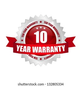 Year warranty button
