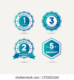 Year Warranty Logo Icon Vector Template Design Illustration