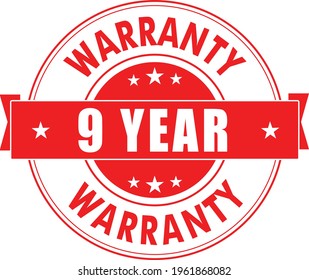 Year warranty stamp vector logo images, Warranty vector stock photos, Warranty vector illustration of logo