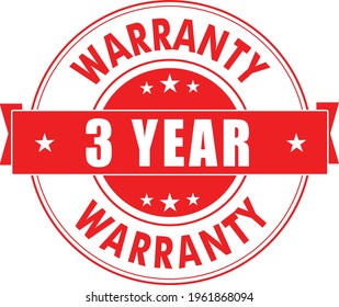 Year warranty stamp vector logo images, Warranty vector stock photos, Warranty vector illustration of logo