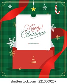 Vector Christmas Ribbon Vector Art & Graphics