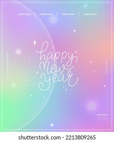 Year-end and New Year's card illustration 