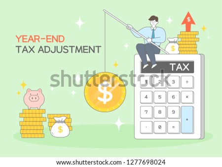 Year-end tax adjustment Illustration