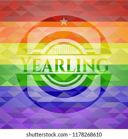Yearling lgbt colors emblem 