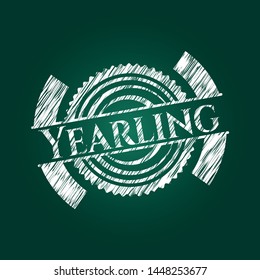 Yearling on blackboard. Vector Illustration. Detailed.