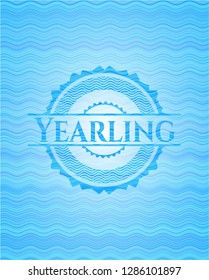 Yearling water representation badge background.