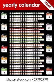 Yearly calendar