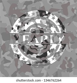 Yearly on grey camo texture