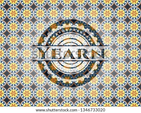 Yearn arabesque emblem background. arabic decoration.