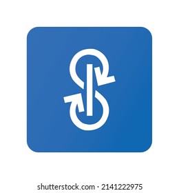 Yearn Finance icon sign - Cryptocurrency logo  - Blockchain - YFI Coin