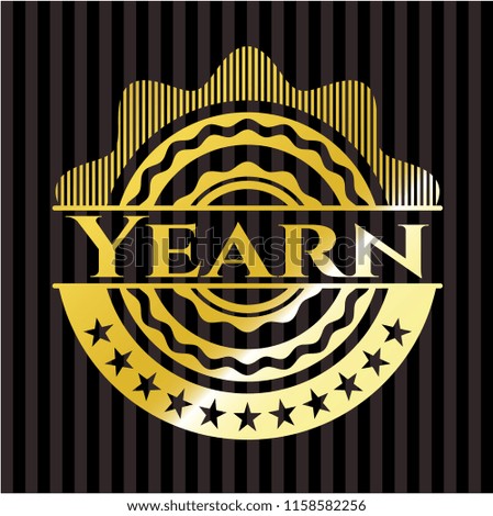 Yearn gold emblem or badge
