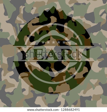 Yearn on camo pattern