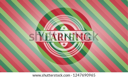 Yearning christmas badge.