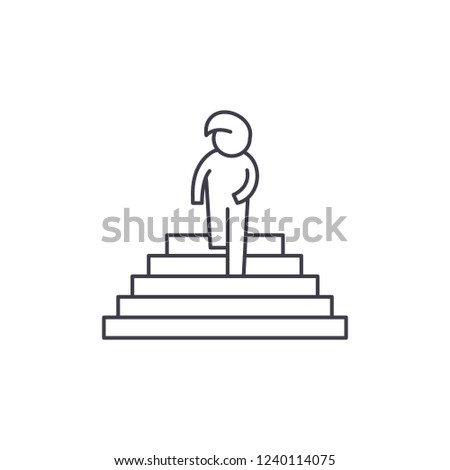 Yearning line icon concept. Yearning vector linear illustration, symbol, sign