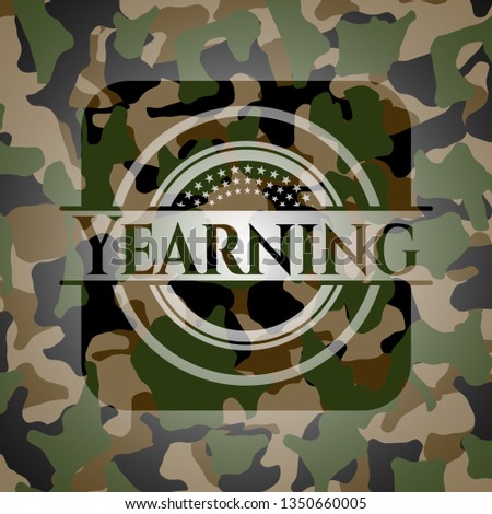 Yearning on camouflaged texture