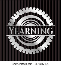 Yearning silver shiny badge
