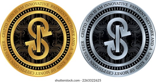 ilustraciones vectoriales de monedas yearn-yfi. 3 quinquies ilustración. monedas vectoriales.