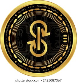 yearn-yfi coin vector illustrations. 3d illustration. vector coins.