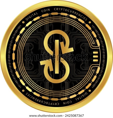 yearn-yfi coin vector illustrations. 3d illustration. vector coins.