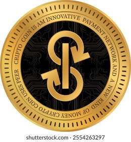 yearn-yfi cryptocurrency drawings on abstract background. 3d illustrations.