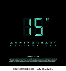 Years anniversary celebration 3d vector template design illustration