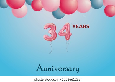 years Anniversary celebration Design, Vector illustration design.