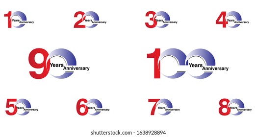 Years Anniversary Celebration Vector Template Design Illustration