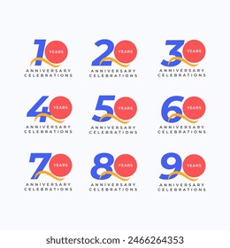Years Anniversary Celebration Vector Template Design Illustration