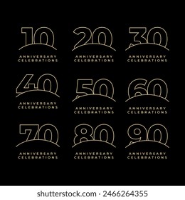 Years Anniversary Celebration Vector Template Design Illustration
