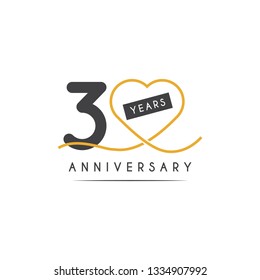 Years anniversary design template. Vector illustration