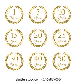 years anniversary design vector template