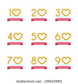 Years anniversary set design template