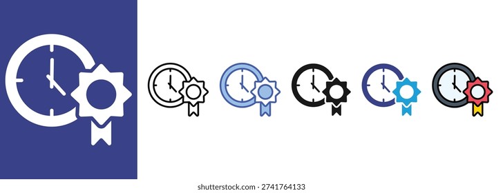Years of Experience  icon sets multiple style collection

