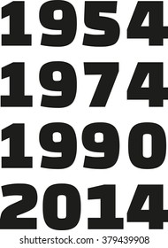 Years of Germany soccer world cup winner