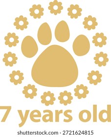 years old- 2 - 7 - gold