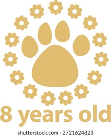 years old- 2 - 8 - gold