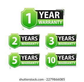 Years warranty shield label. Assuring Quality and Durability with Extended Warranty Coverage