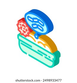 yeast allergen free product food isometric icon vector. yeast allergen free product food sign. isolated symbol illustration