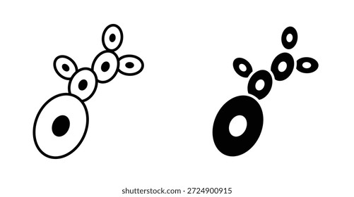 Diseño gráfico de icono de levadura. Ilustraciones de icono de Vector